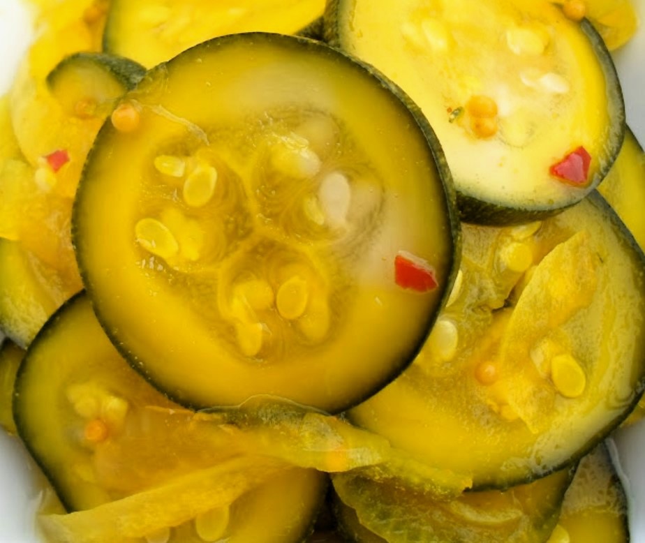 Golden Zucchini Pickles.