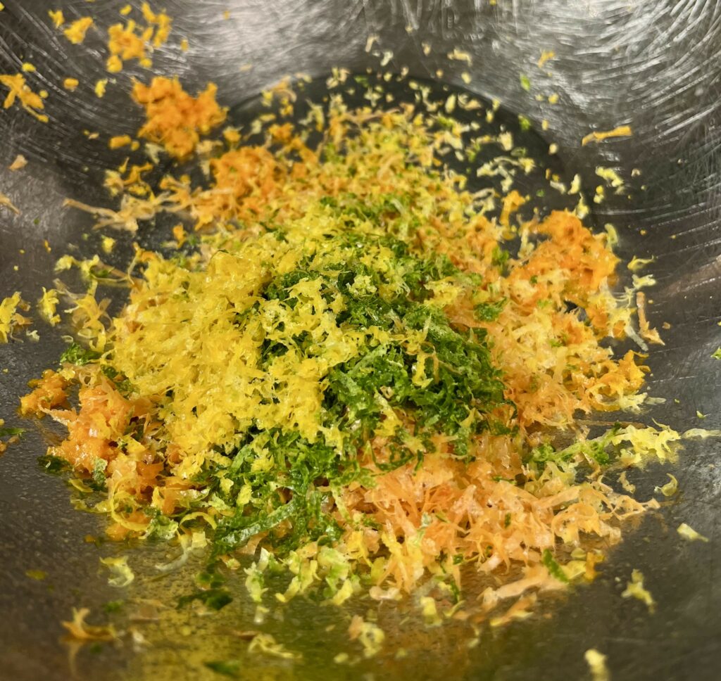 Citrus Zest for London Fog Drop Biscuits