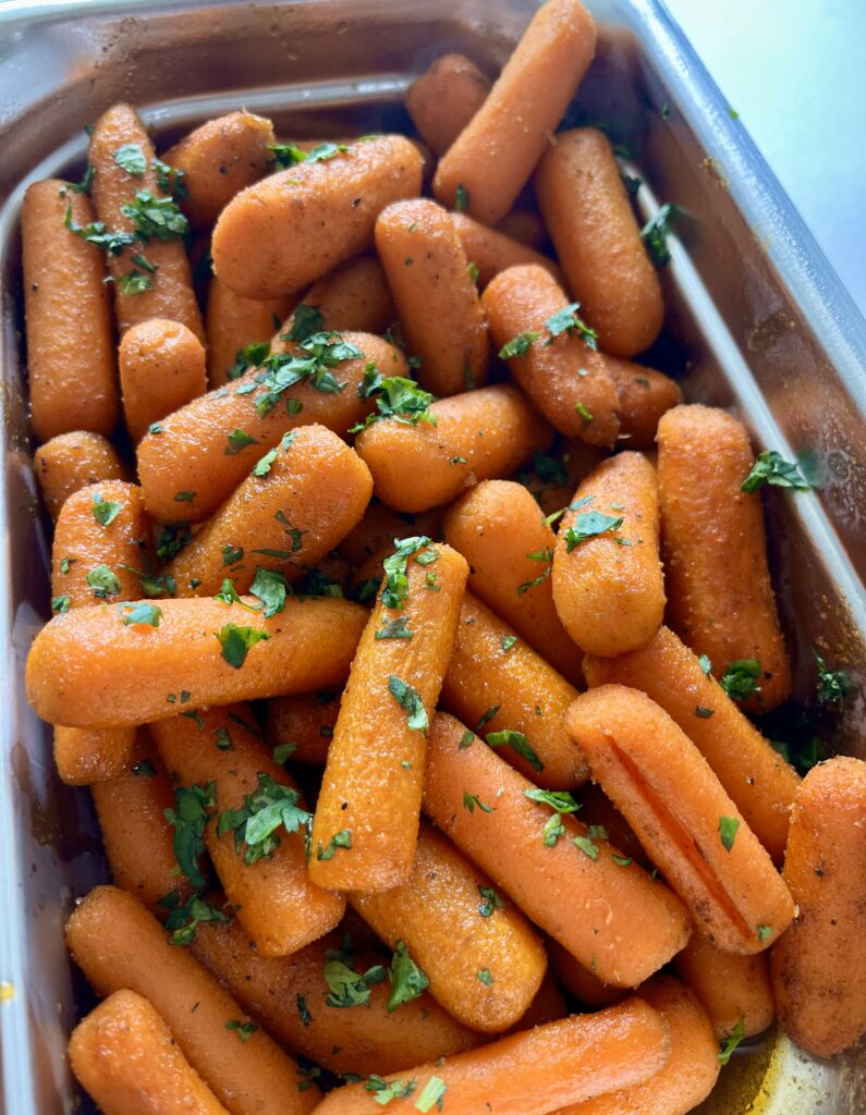 Kickin' Cajun Carrots prior to baking.