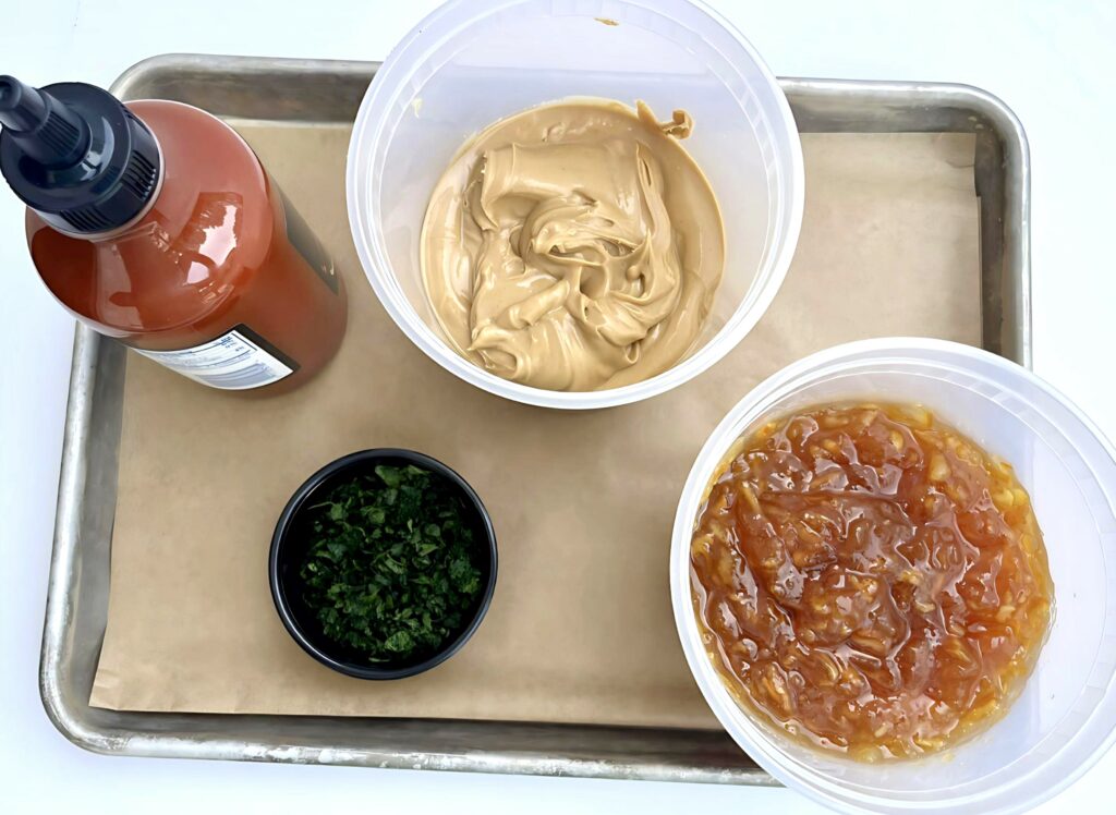 Sweet and Spicy PBJ Ingredients.