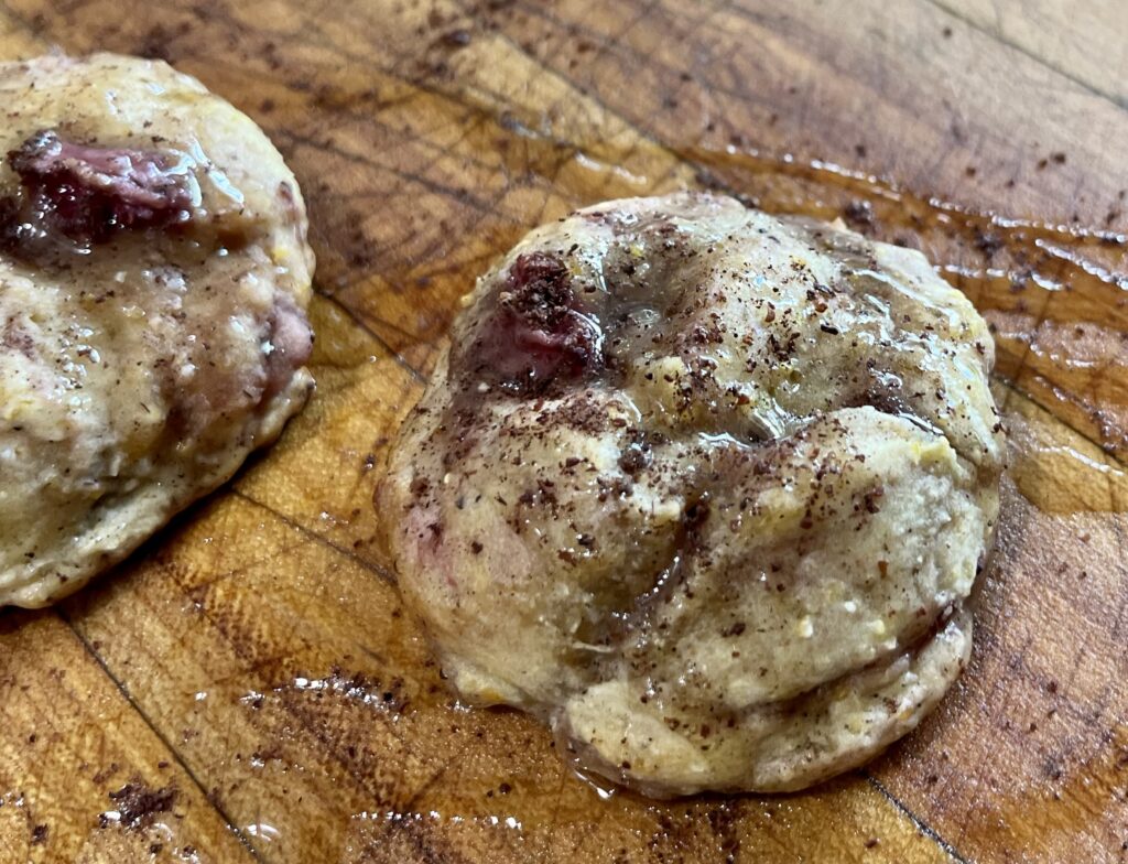 Strawberry Sumac Drop Biscuits.