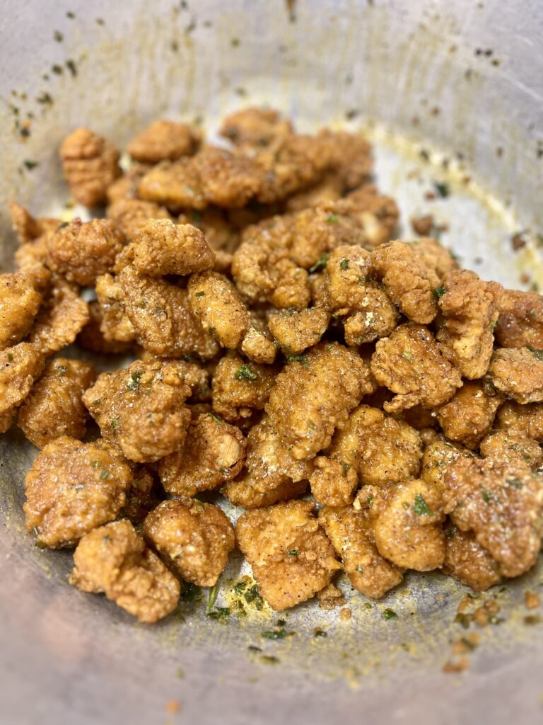 Honey Lemon Pep Boneless Wings.