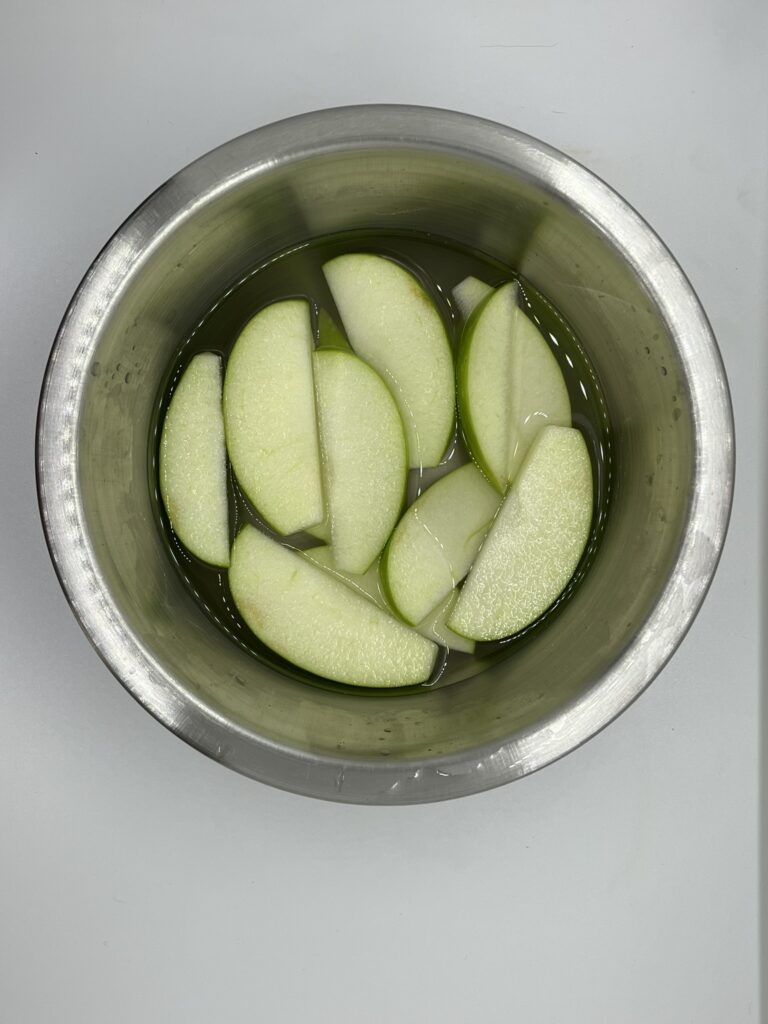 Apples in Saltwater Bath
