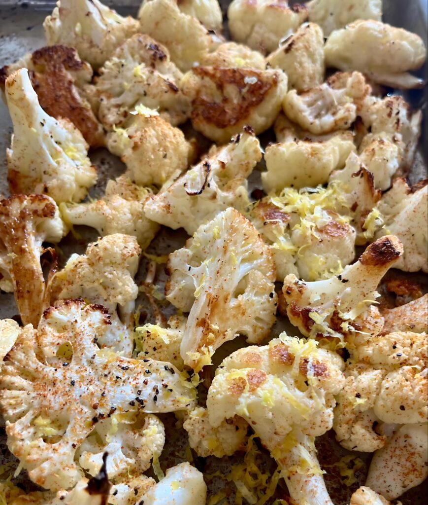 Roasted Lemon House Blend Cauliflower.