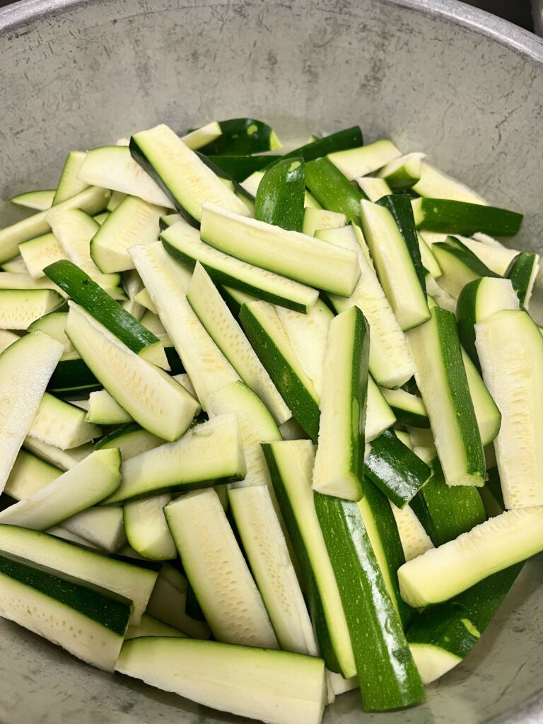 Zucchini spears