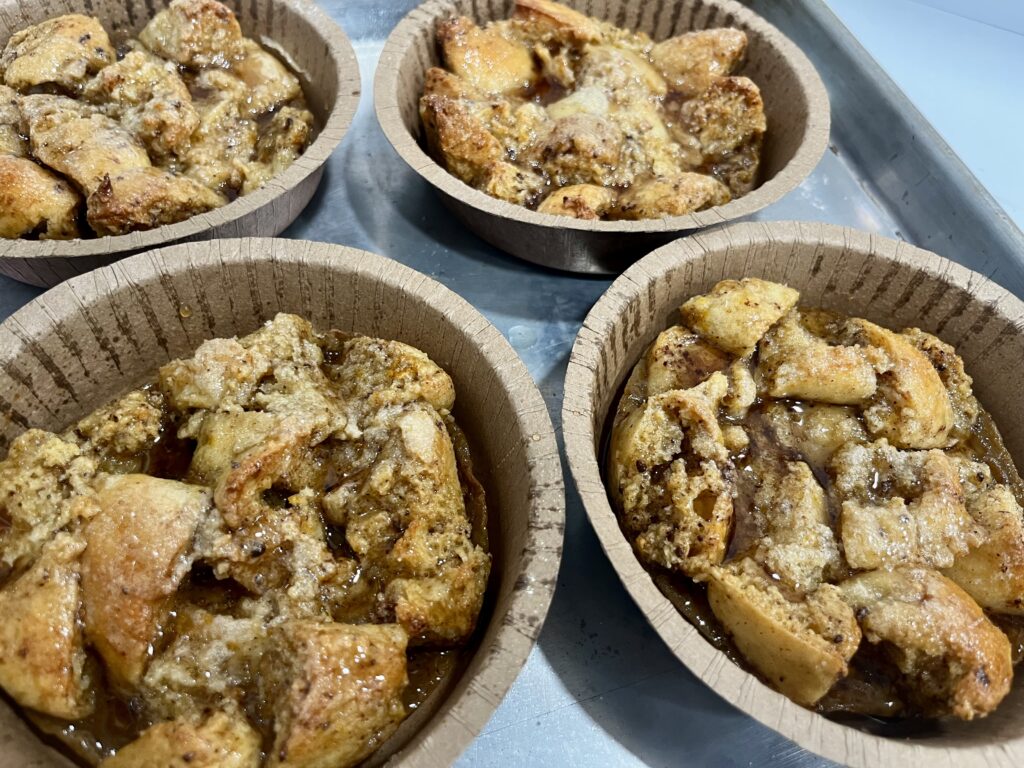 Cinni Crunch French Toast Bake bowls.