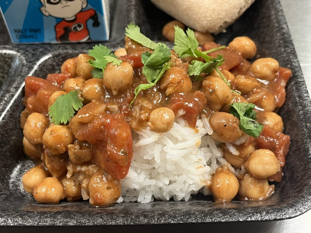 Chana Masala (Chole') over basmati rice