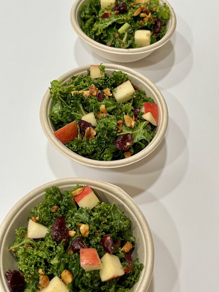 Spicy Kale Peanut Salad