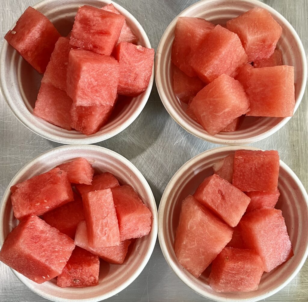 Fresh Watermelon Cubes