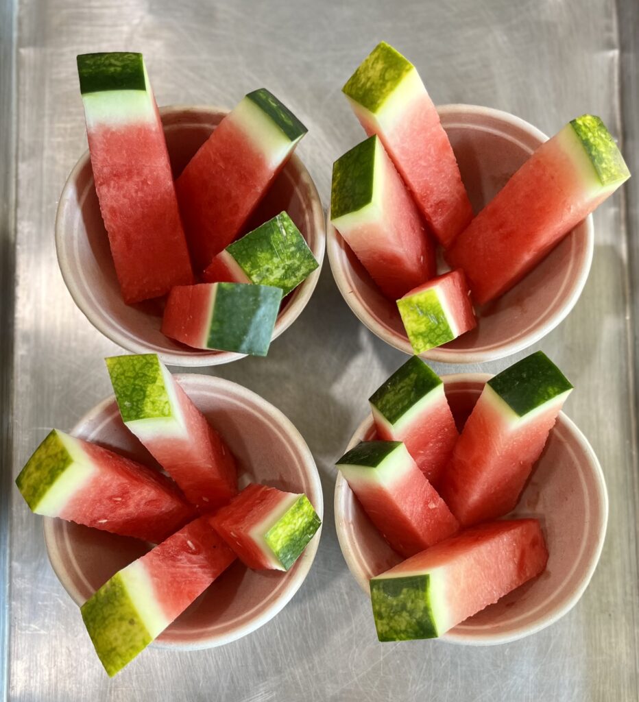 Chilled Watermelon Sticks