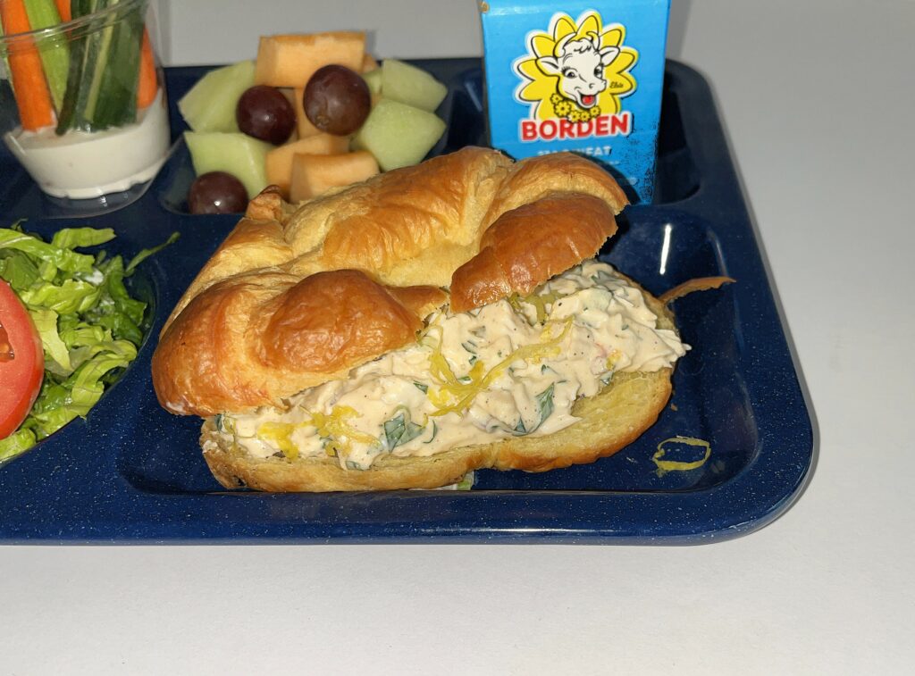 Classic chicken salad croissant