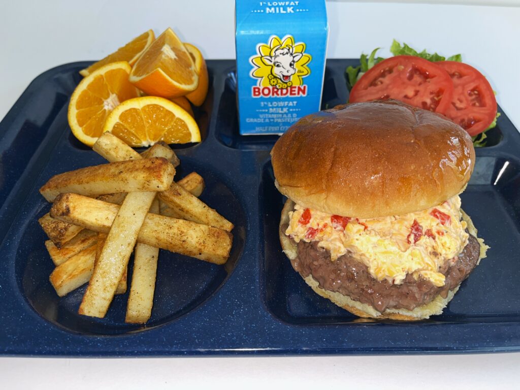 Southern pimento cheese burger