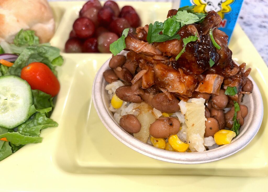 BBQ Pork Rice Bowl tray