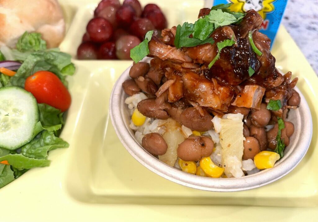 BBQ Pork Rice Bowl tray