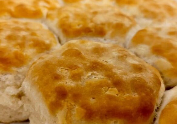 Southern Style Biscuits on a pan.