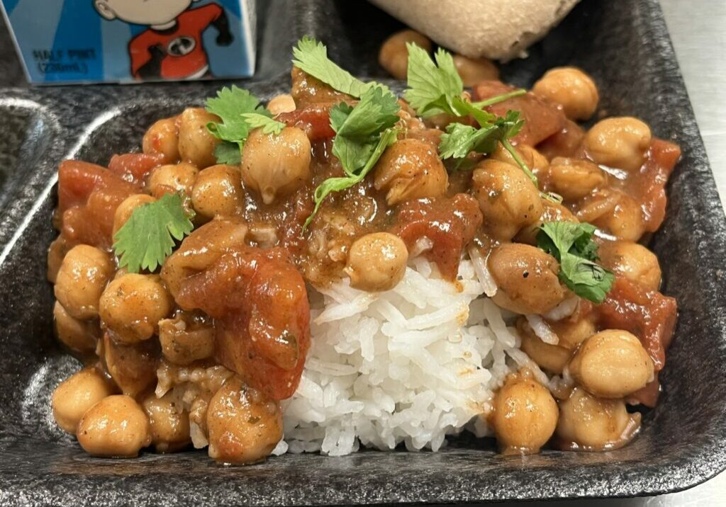 Chana Masala (Chole') over basmati rice