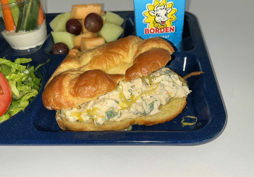 Classic chicken salad croissant