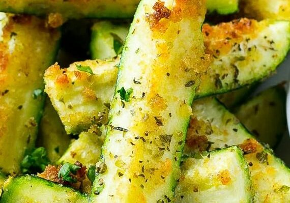 Garlic Parm Zucchini Spears