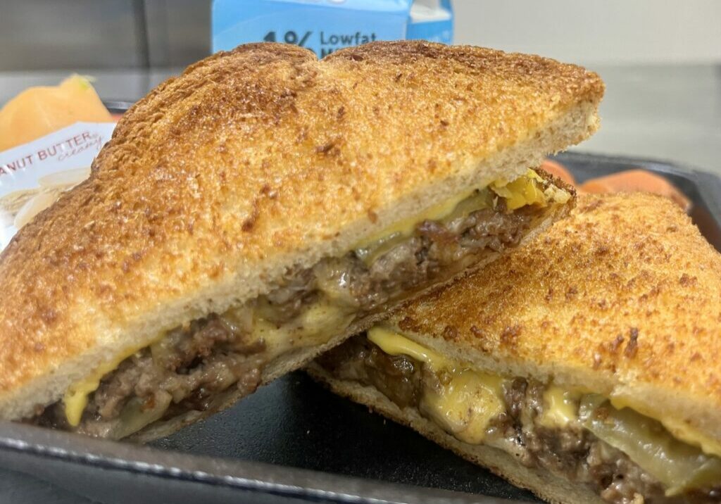 Beef and Cheese Melt sandwich.