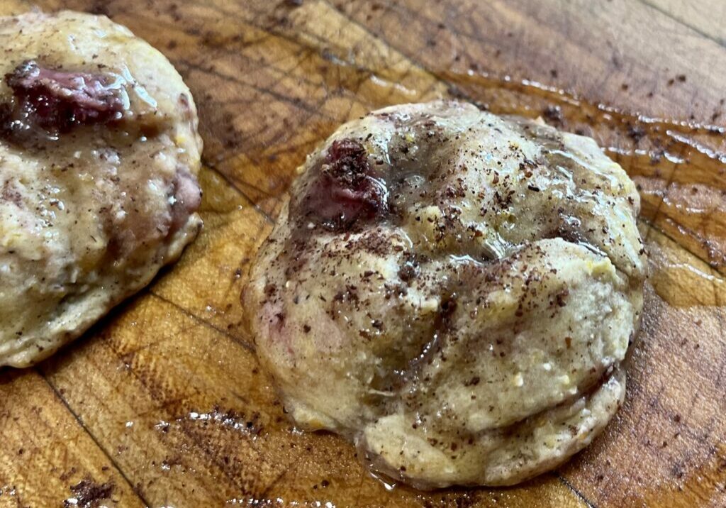 Strawberry Sumac Drop Biscuits.