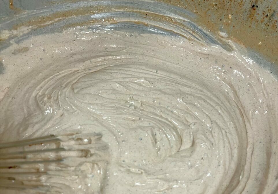 Alabama White Sauce in mixing bowl.