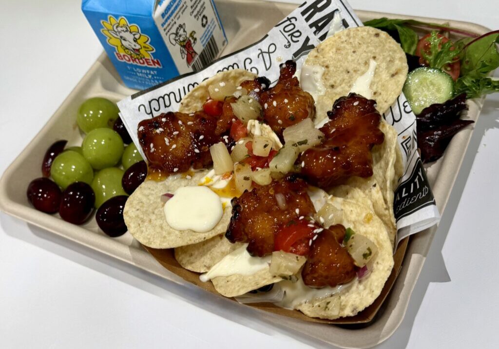 Fiery Orange Chicken Nachos