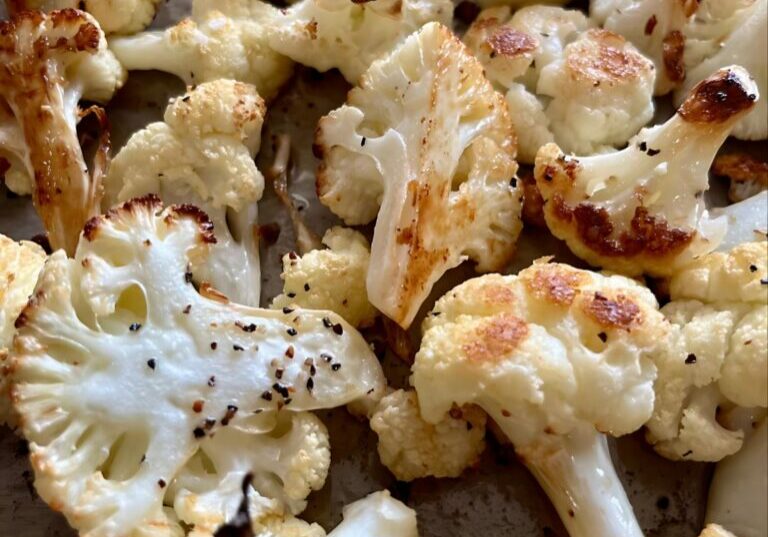 Roasted Cauliflower.