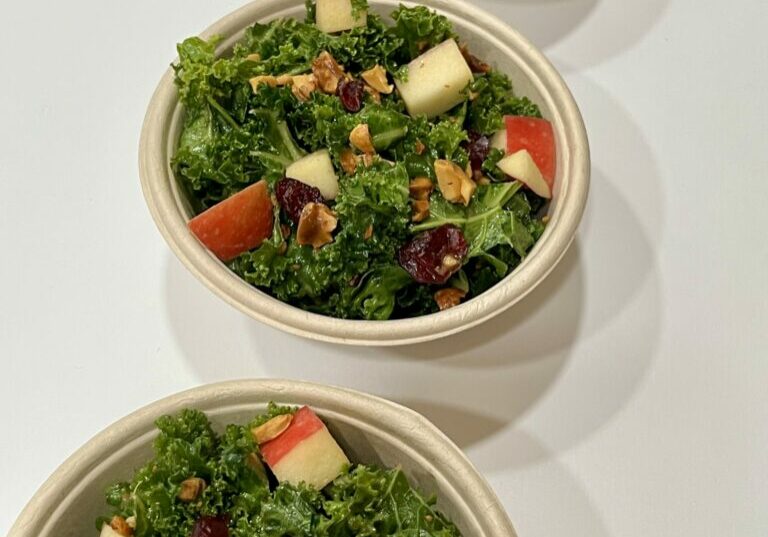 Spicy Kale Peanut Salad