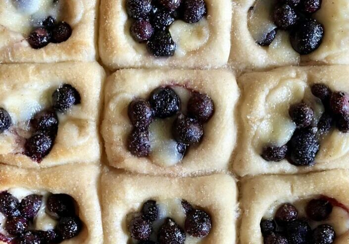 Cheesy Blueberry Kolaches