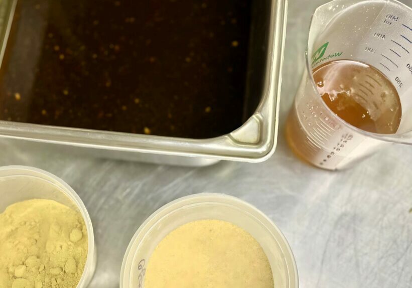 Honey Soy Ginger Glaze ingredients.