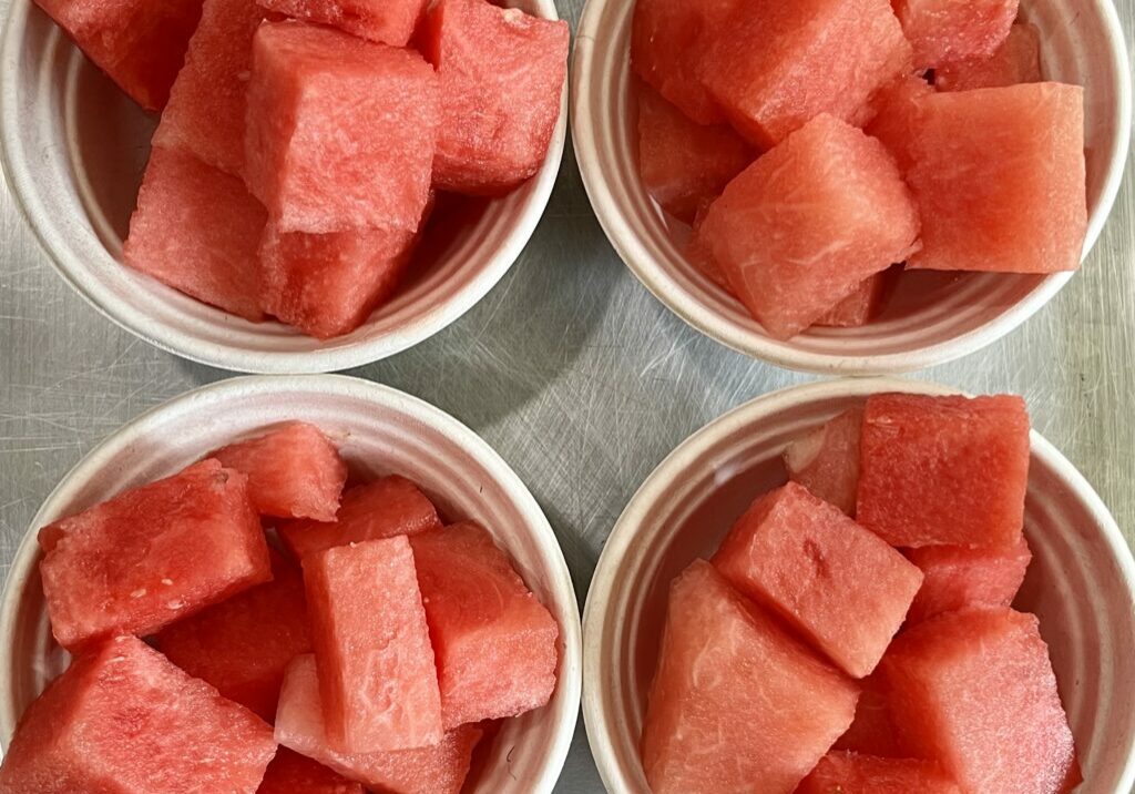 Fresh Watermelon Cubes