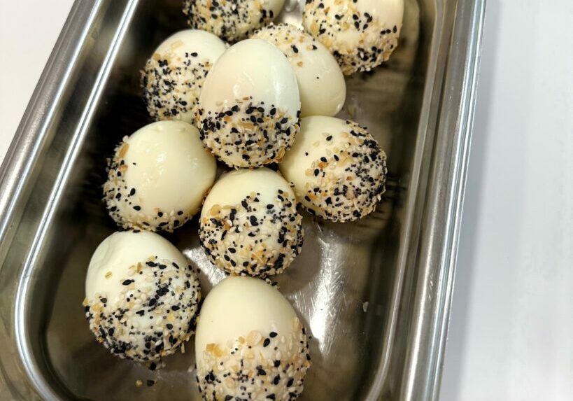 Everything Bagel Hardboiled Egg
