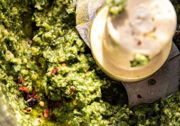 Spinach-Herb Pesto.